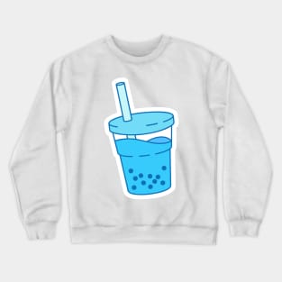 Blue boba Crewneck Sweatshirt